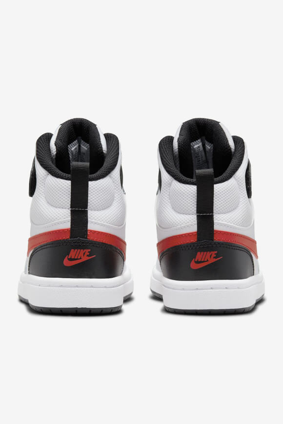 Court Borough 2 Kids Sneaker - White + Black + Red