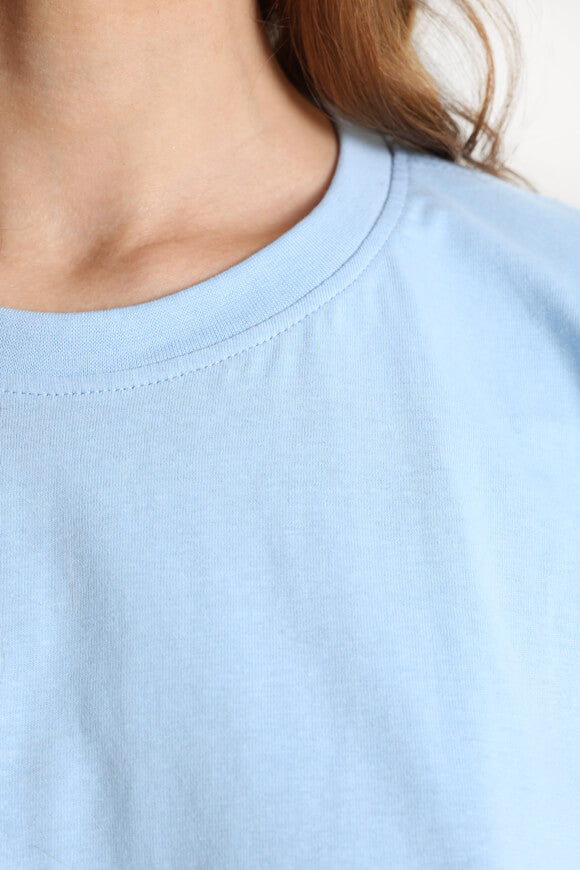 Crop T-shirt - Light blue