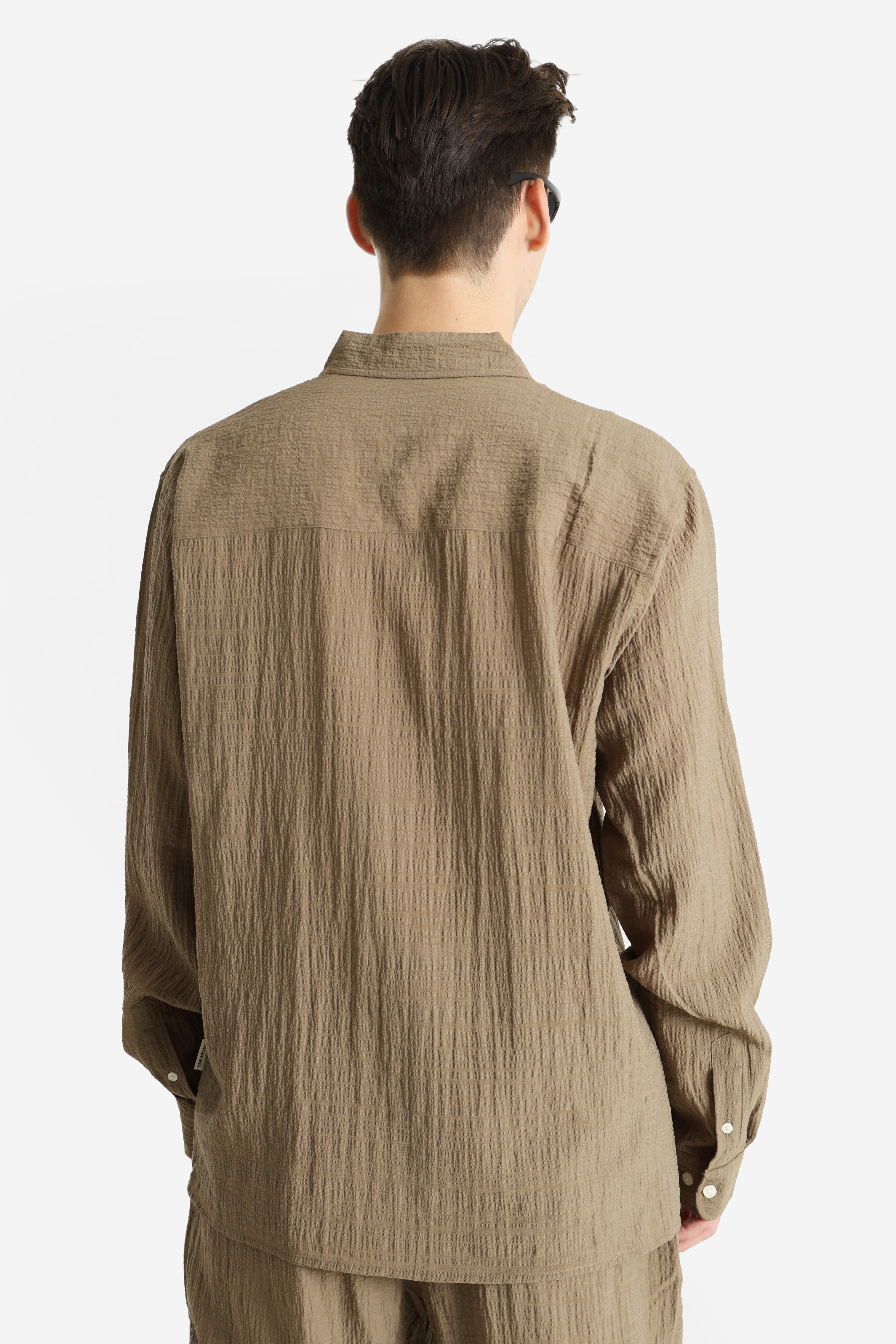 RRALEXIS Hemd aus Seersucker - Tarmac