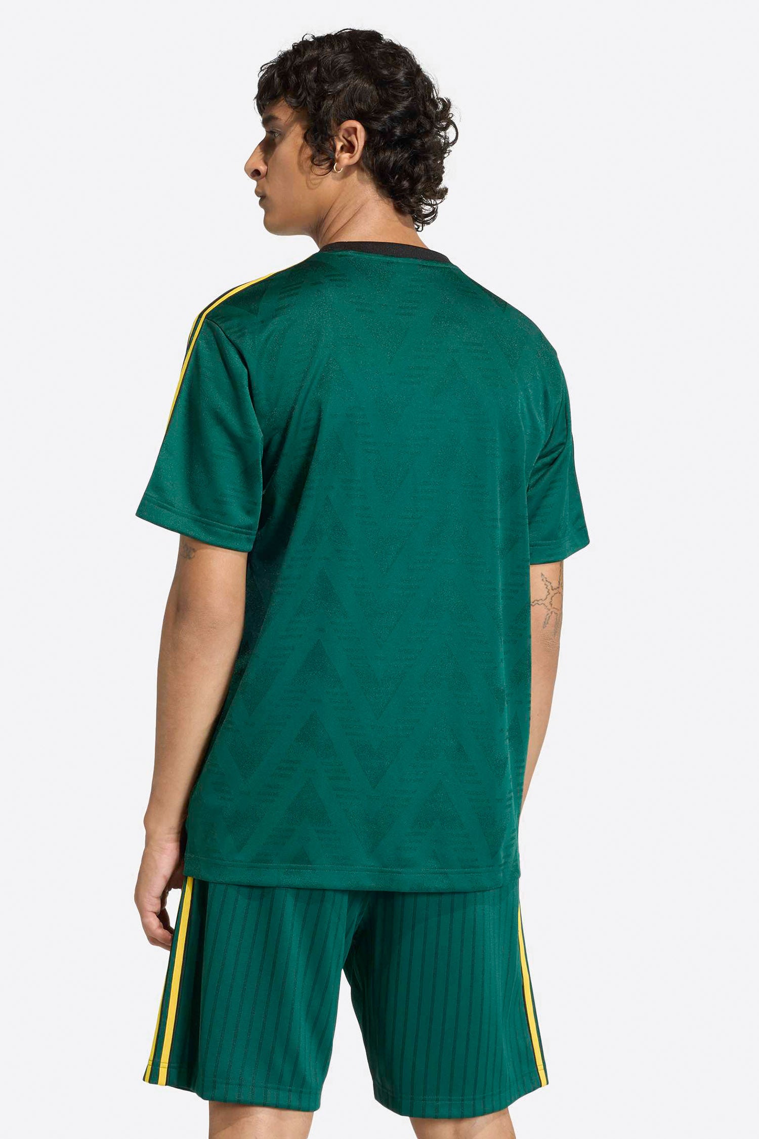 Jacquard Jersey T-Shirt - Collegiate Green