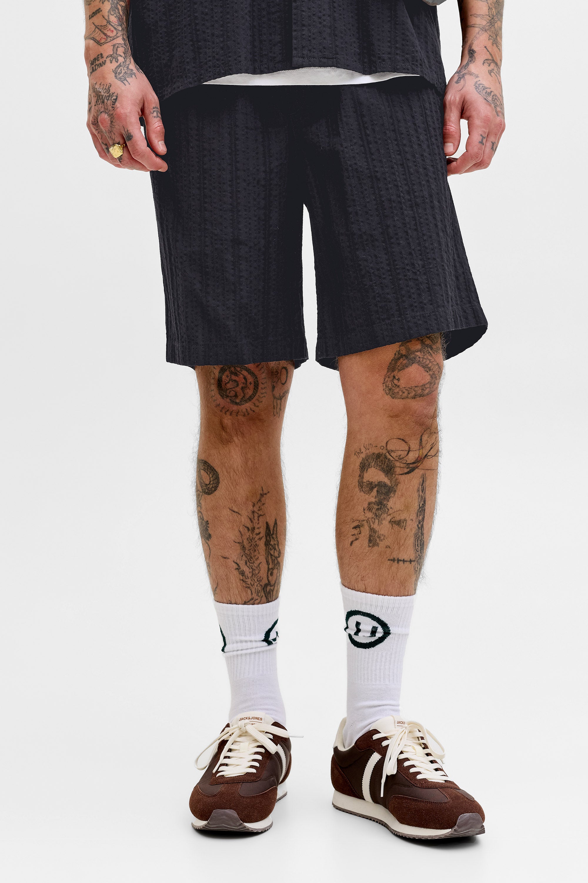 JPSTJAIDEN Strukturierte Shorts - Black