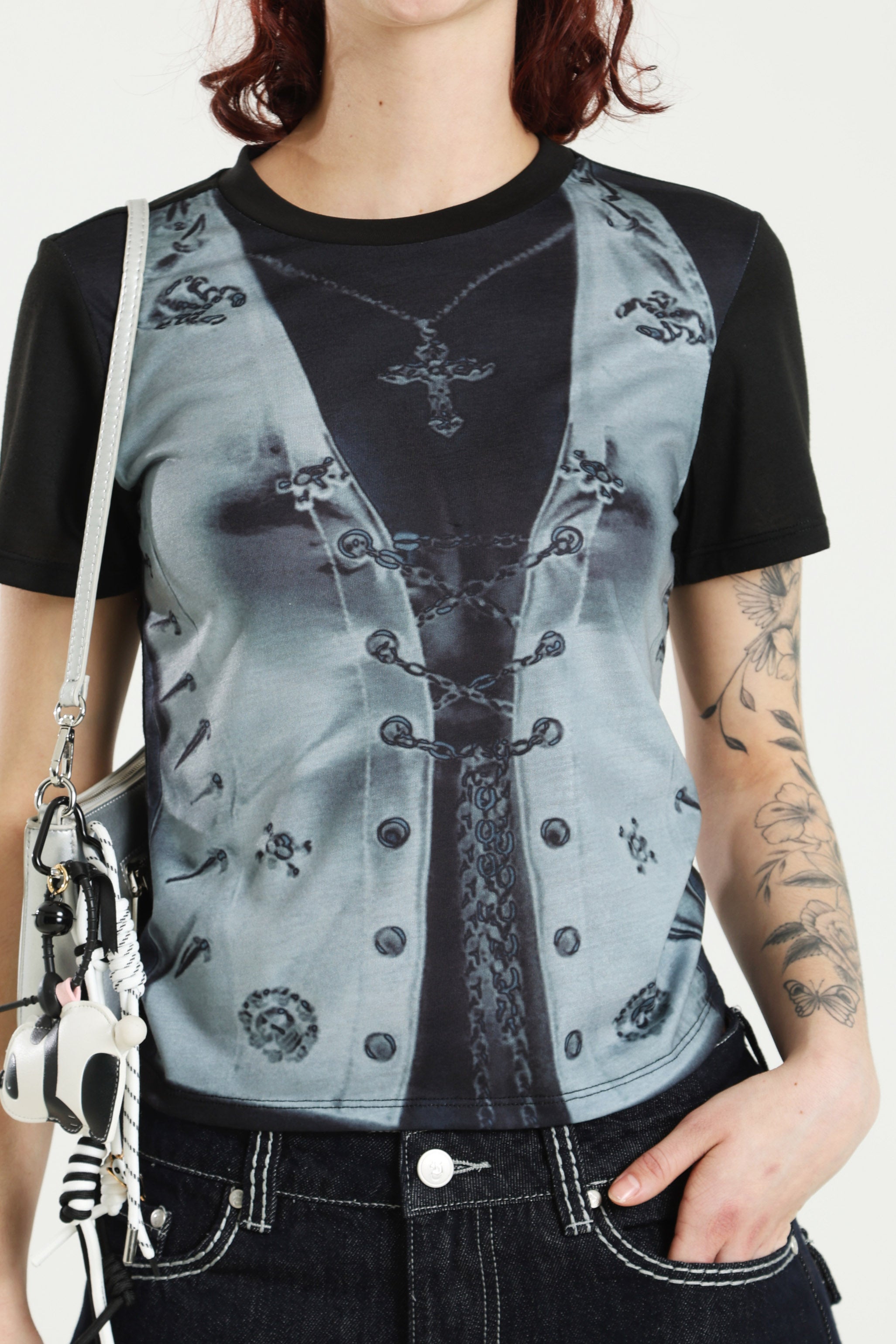 T-Shirt - Schwarz + Blau