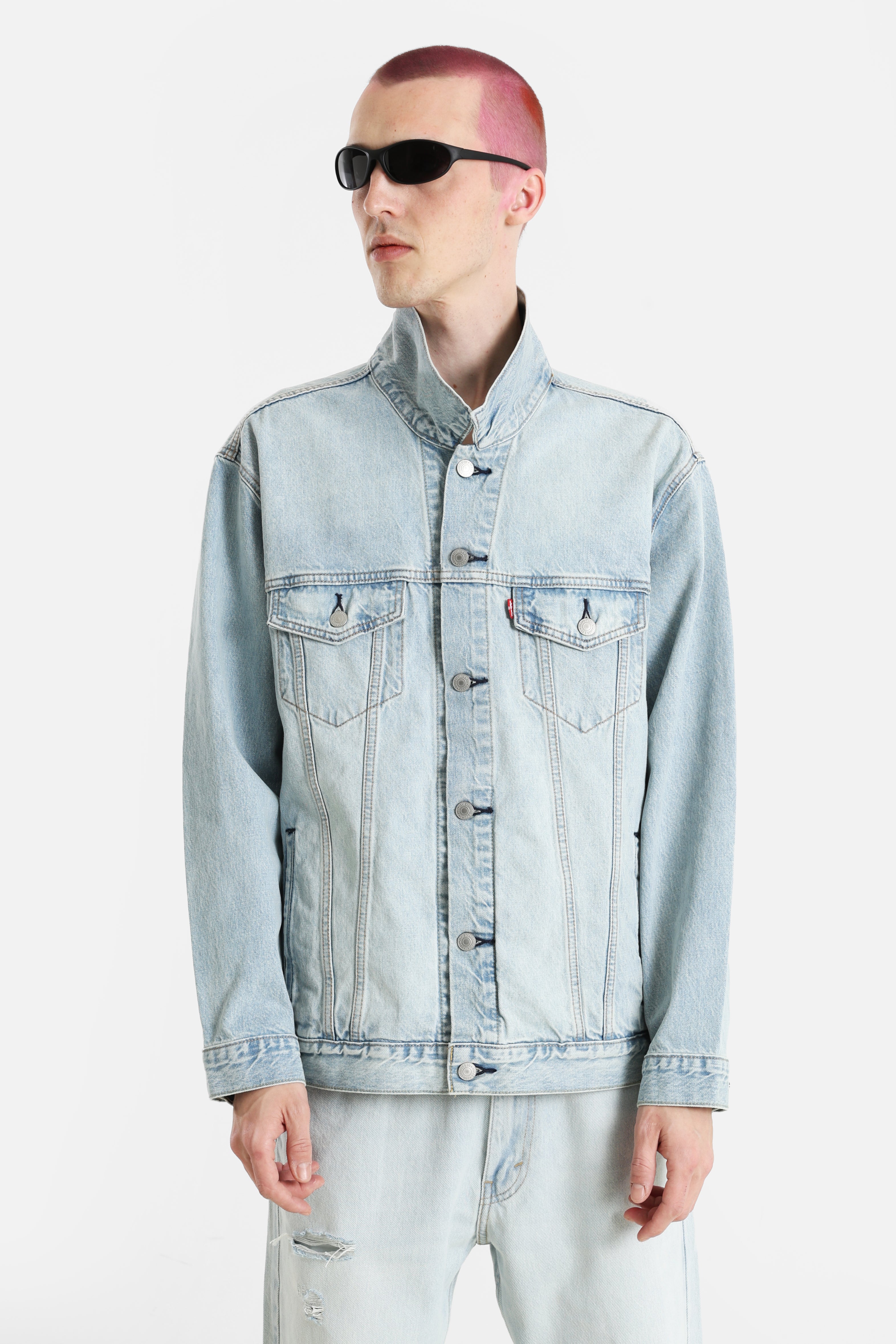 Jeansjacke - Light Wash Blue