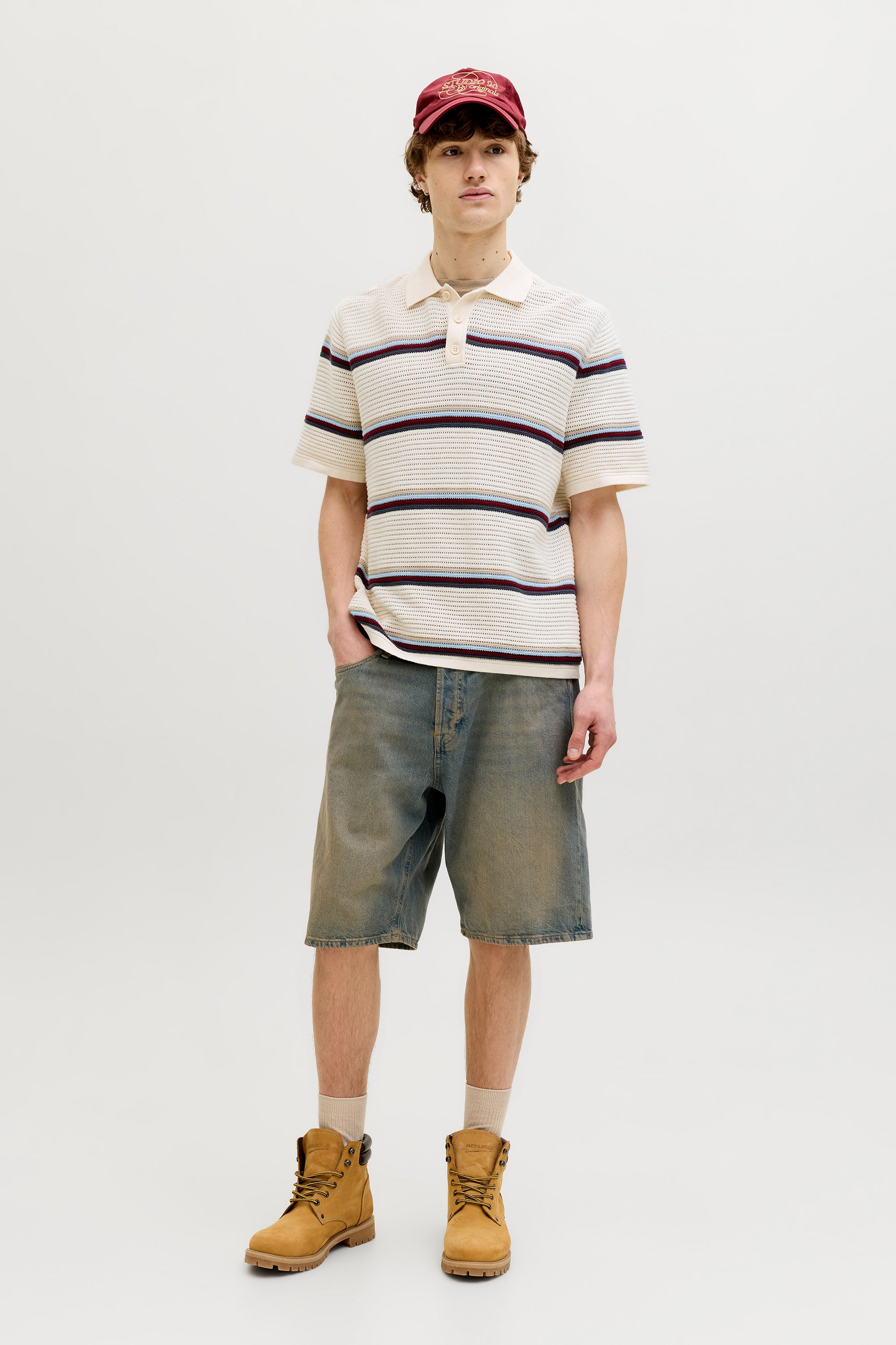 JORMAINE polo en tricot - Sea Salt