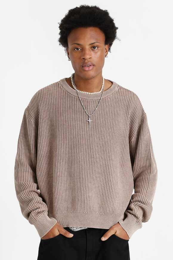 Pull en tricot - Marron clair