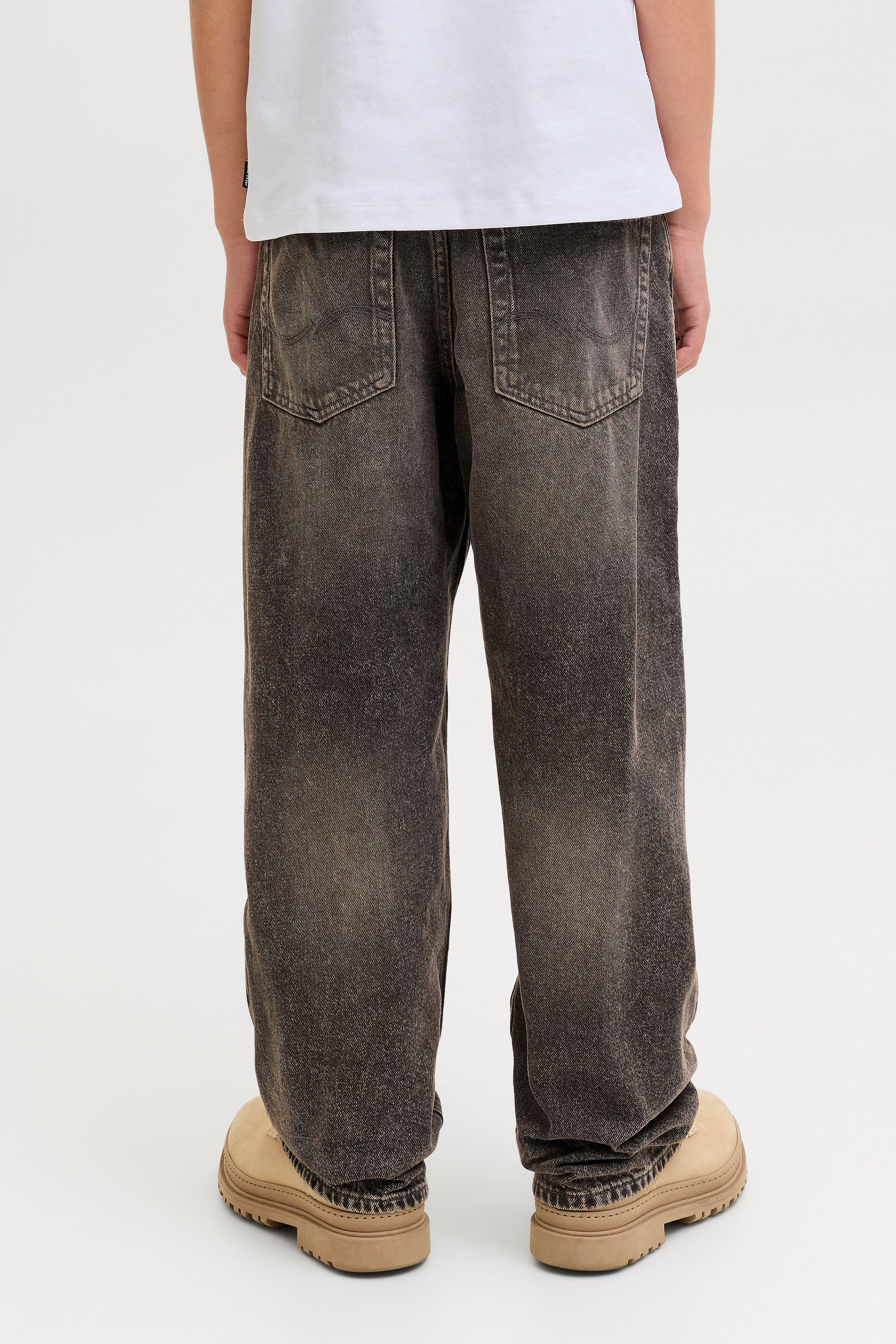 JJIALEX Baggy Fit Jeans - Black + Brown