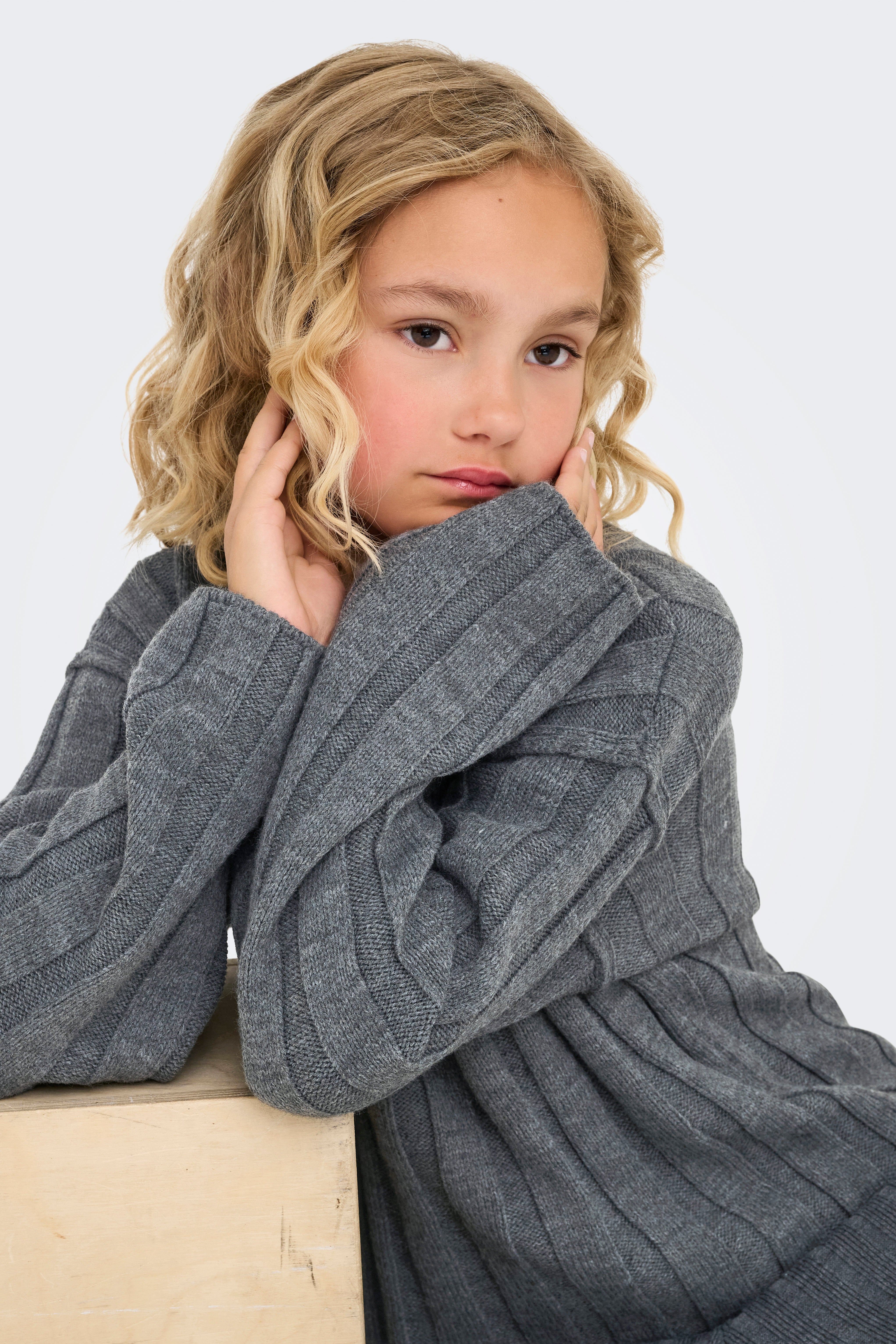 KOGTESSA Pull en maille - Dark Grey Melange