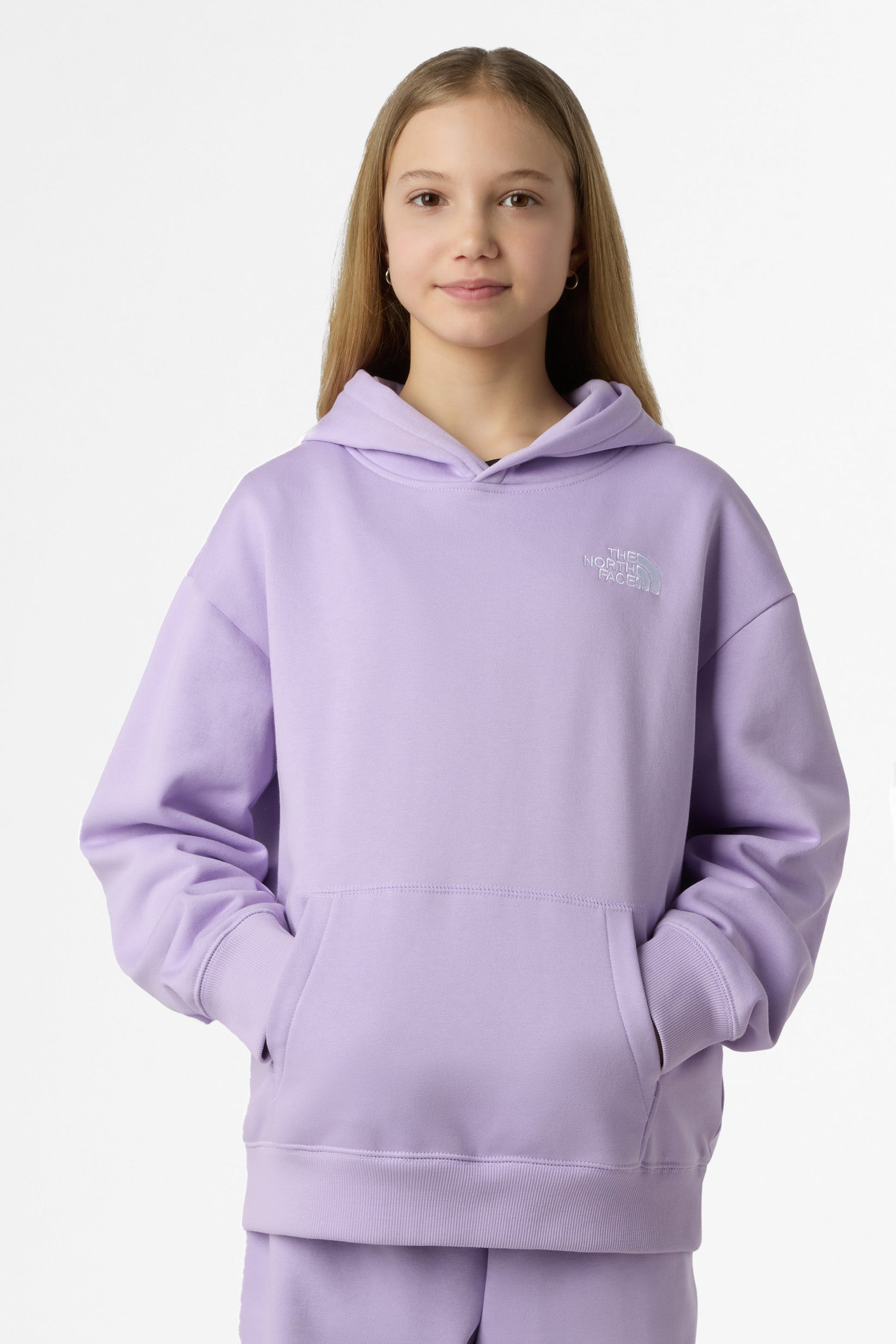 Felpa oversize con cappuccio - Lite Lilac