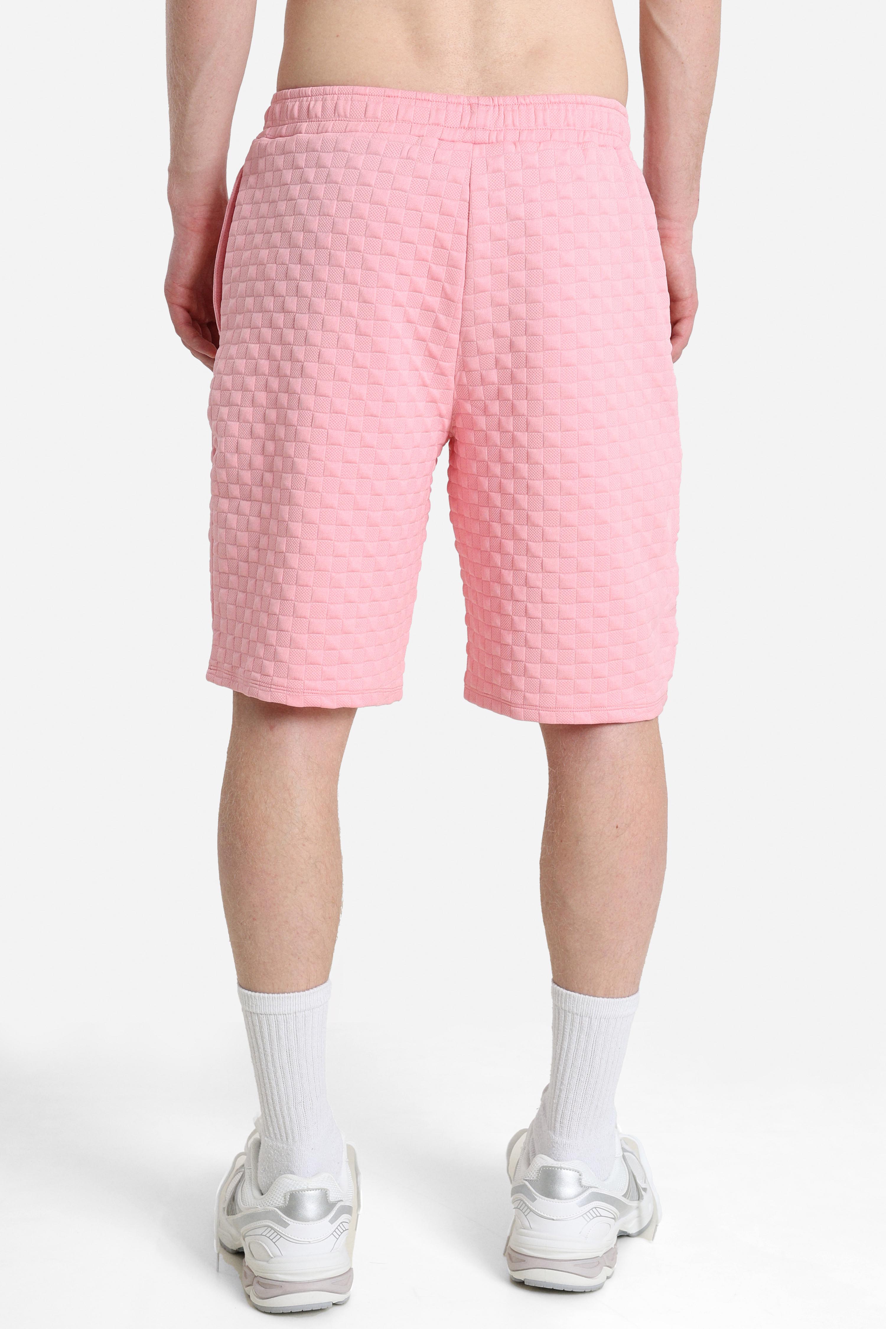 Pantaloncini in tessuto strutturato - Rosa chiaro