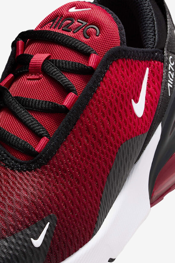 Air Max 270 Kids Sneaker - Gym Red + White + Black