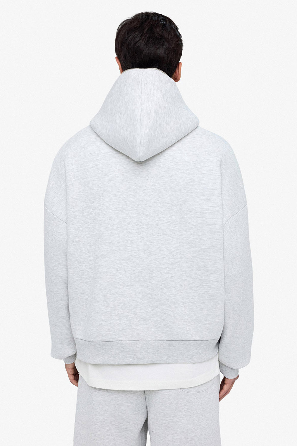 Puff Coeur Kapuzensweatjacke - Light Grey Heather