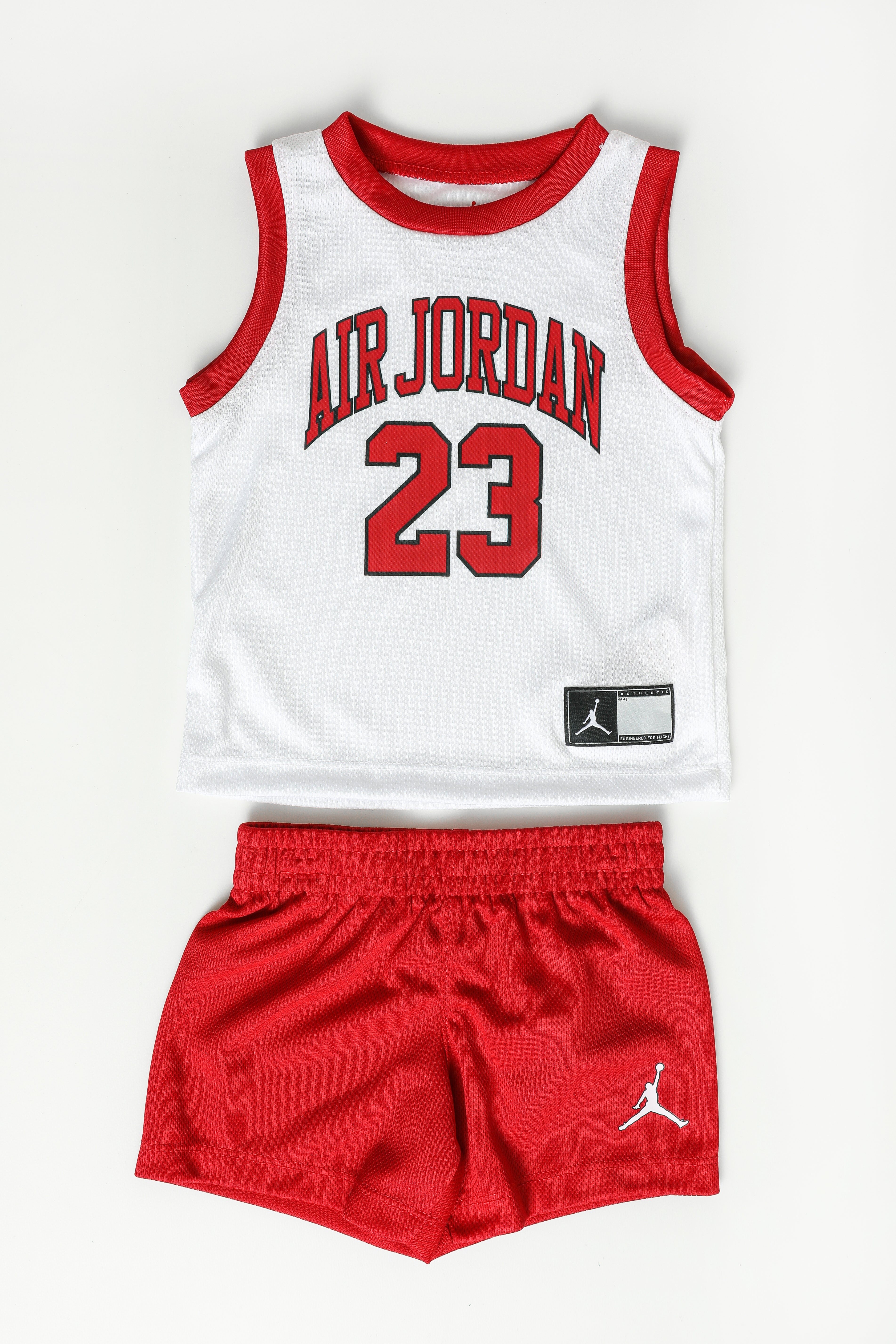 Air Mesh Baby-Set - White + Gym Red