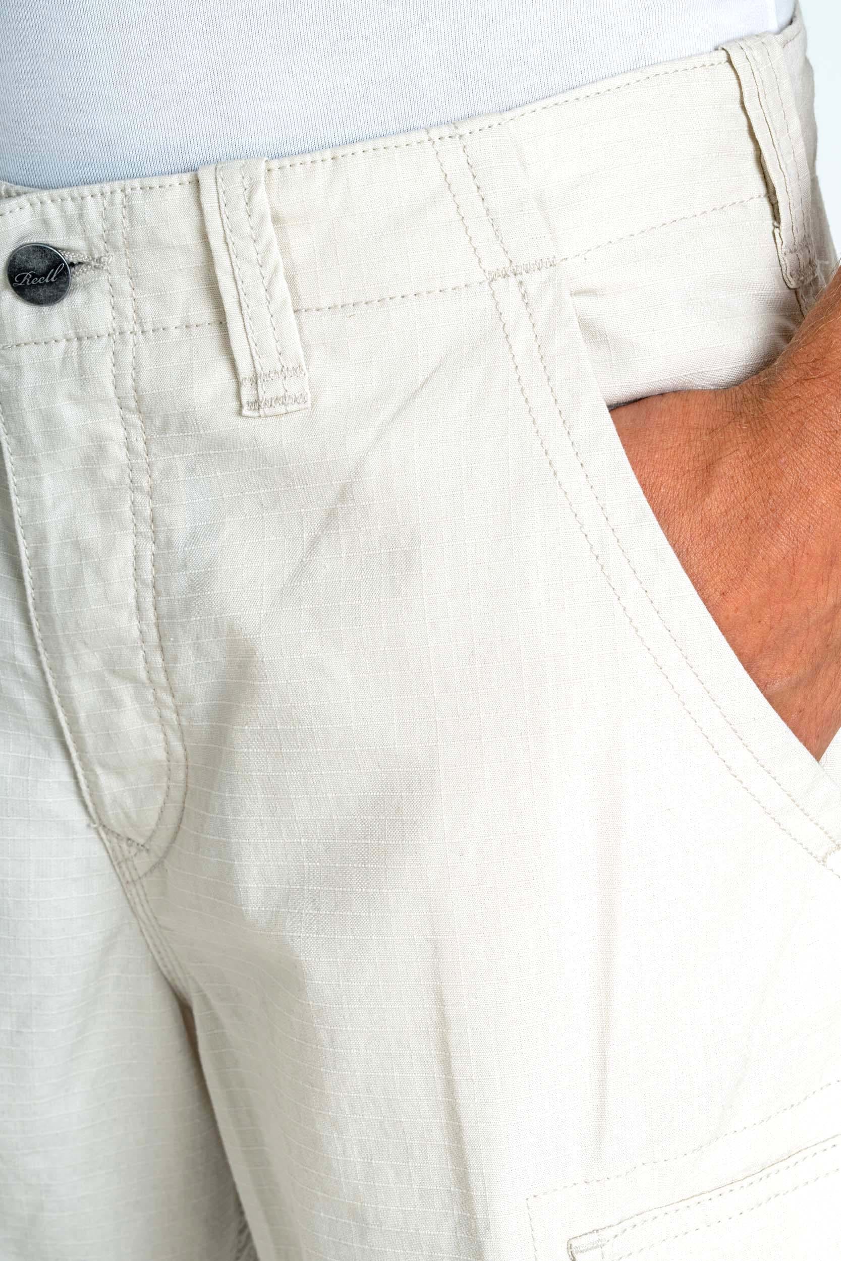 Short cargo shorts - Flat White