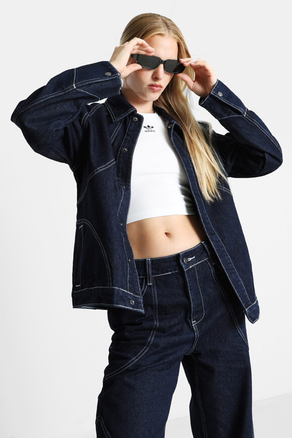 Veste en jean - Bleu foncé denim