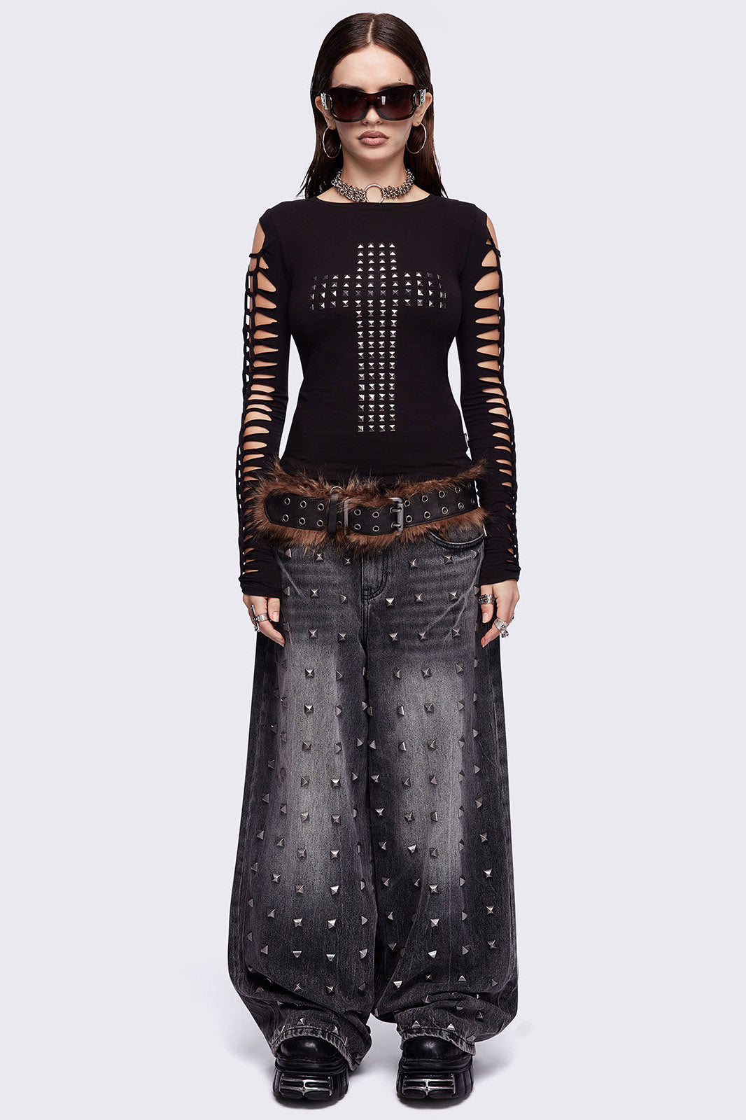 Redemption Cut-Out Langarmshirt - Black