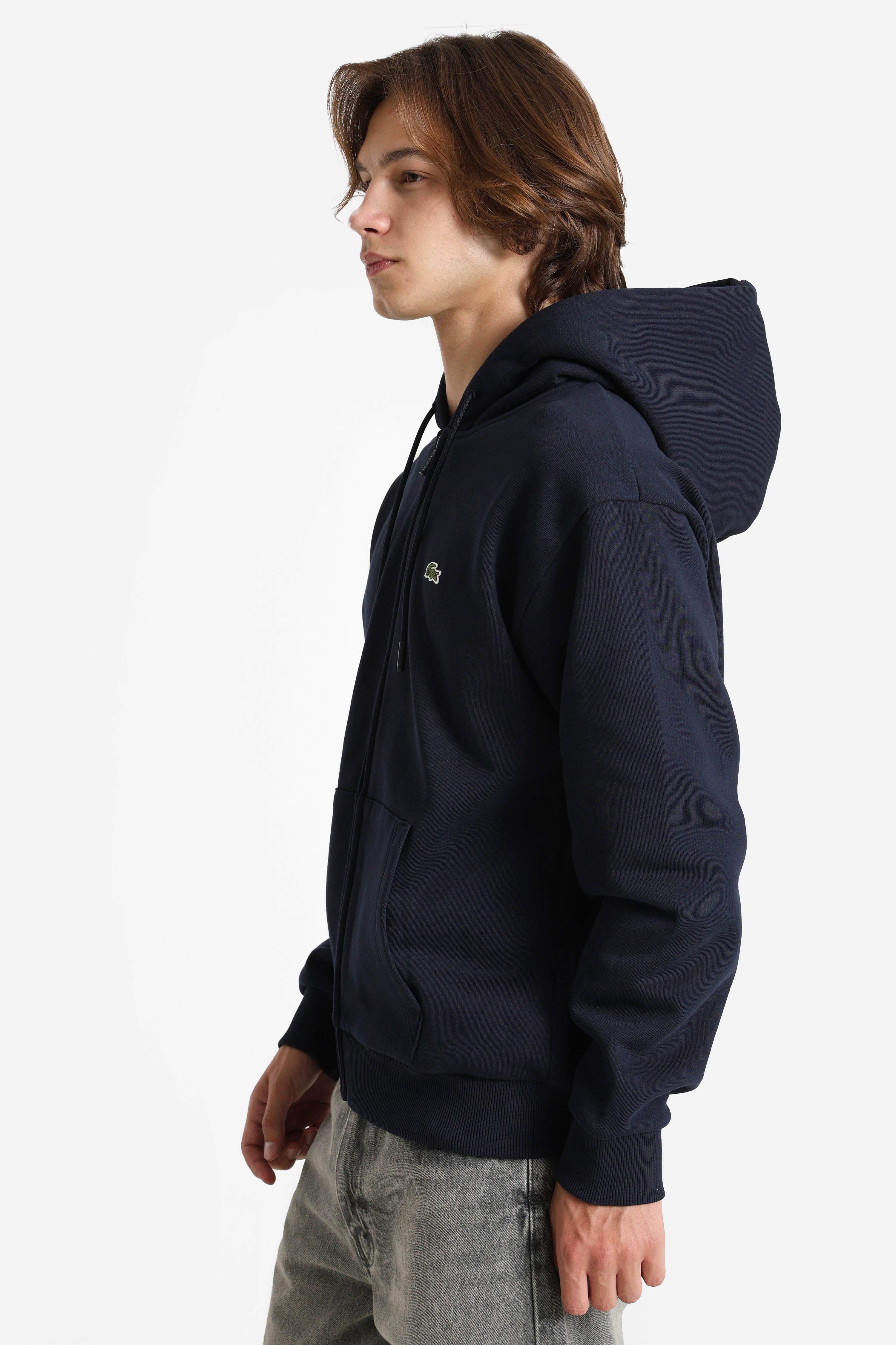 Sweat zippé à capuchon - Navy