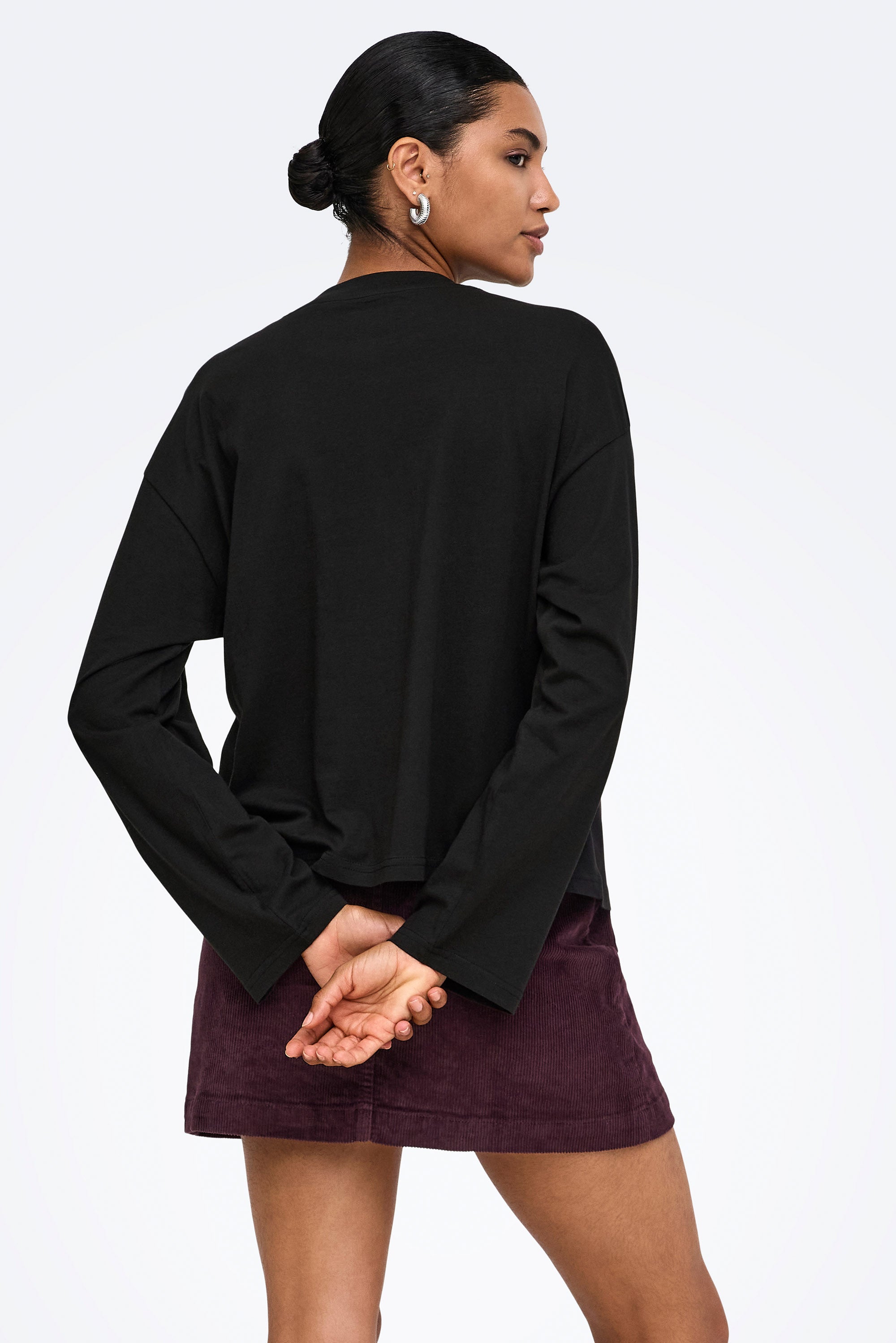 ONLHAPPY Langarmshirt - Black