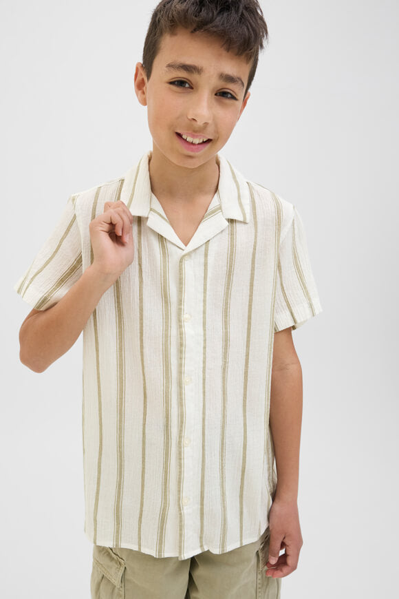 JORTAVIRA chemise en tissu structuré - Cloud Dancer