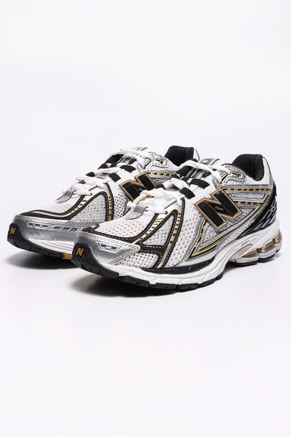 M1906 Sneaker - Black + Metallic Silver + White