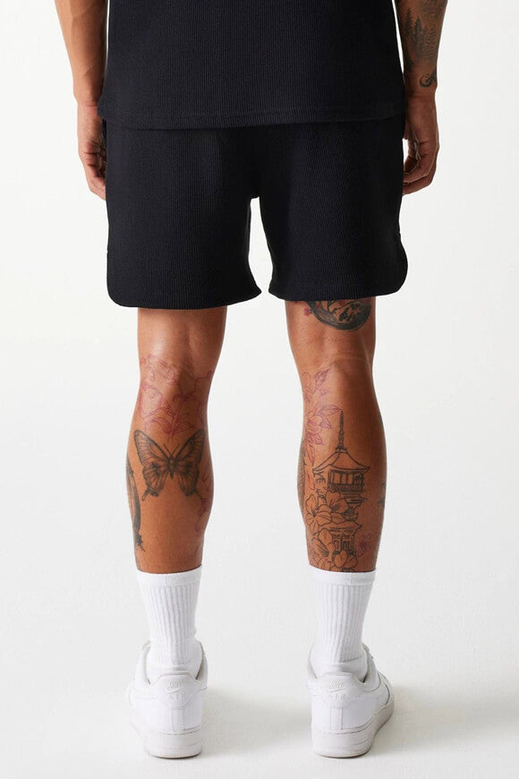 Shorts with waffle structure - Black