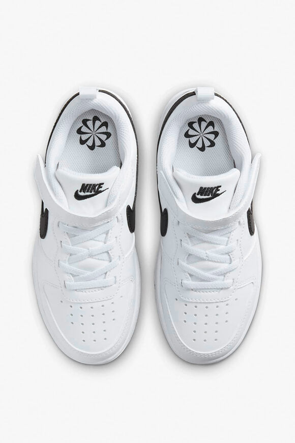 Sneaker Court Borough Recraft per bambini - Bianco + Nero