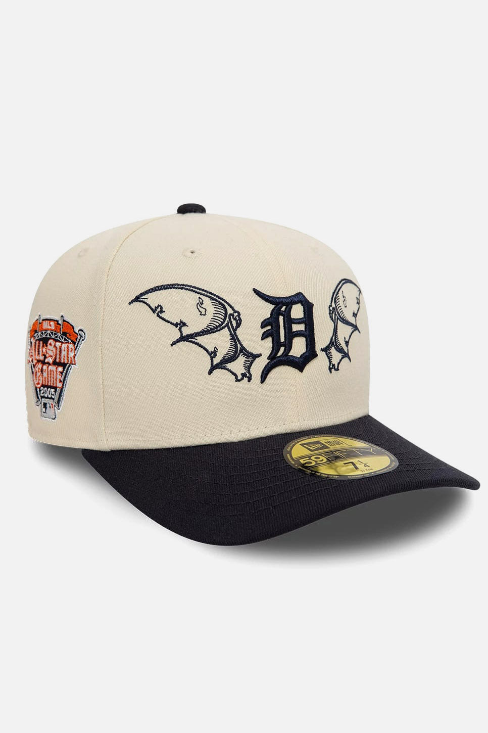 Cappellino 59fifty - Light Beige + Navy