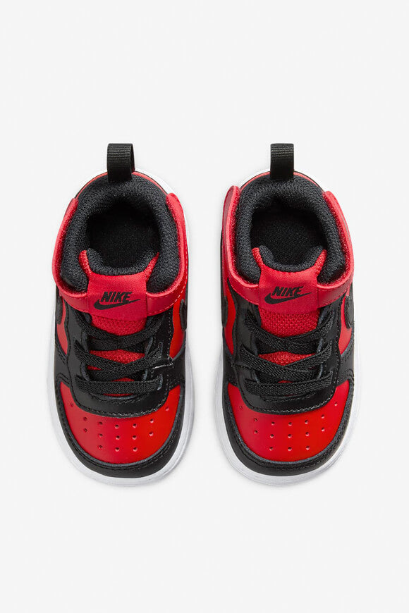 Baskets pour bébé Court Borough 2 - Rouge Universitaire + Noir + Blanc