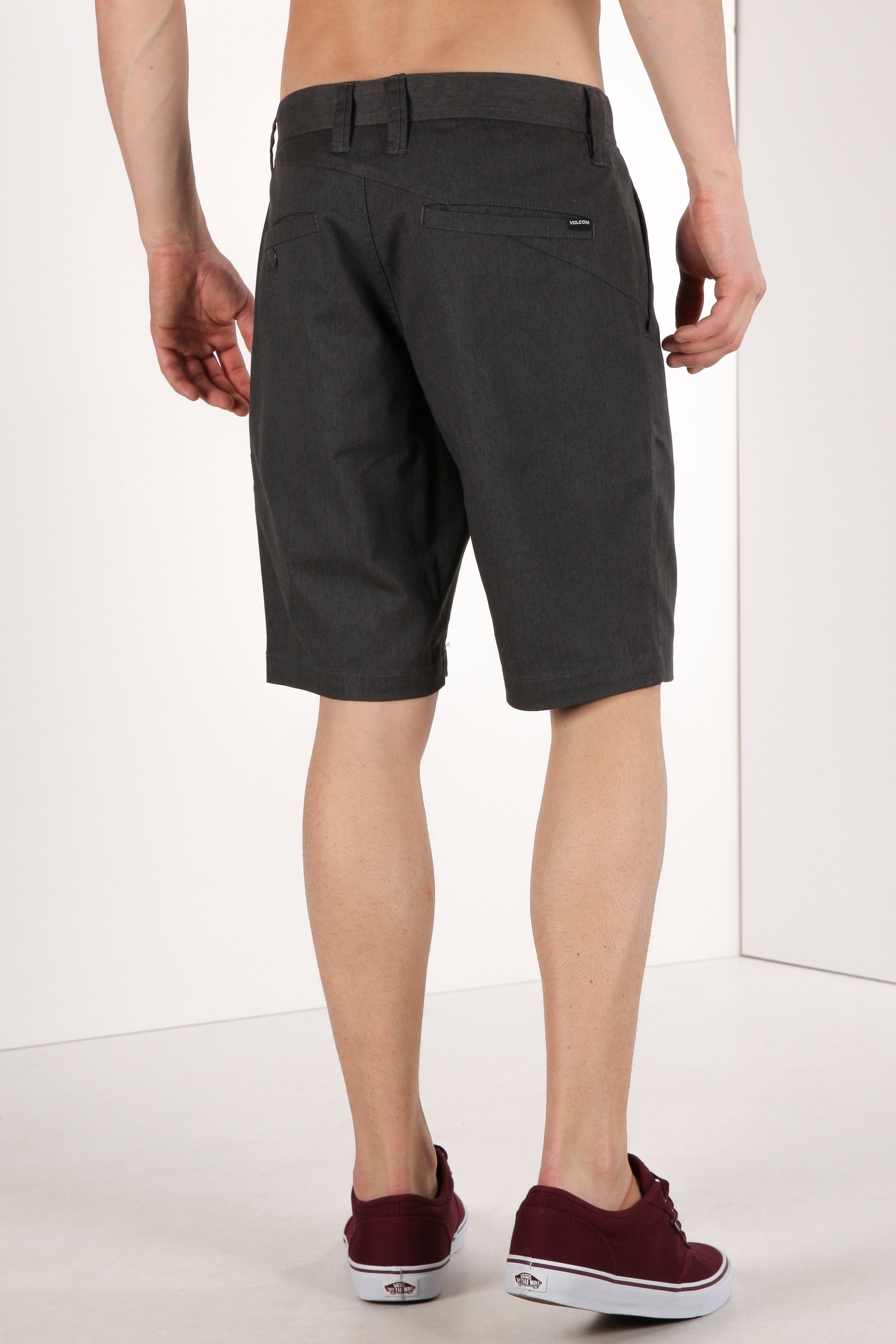Chino shorts - dark gray mottled