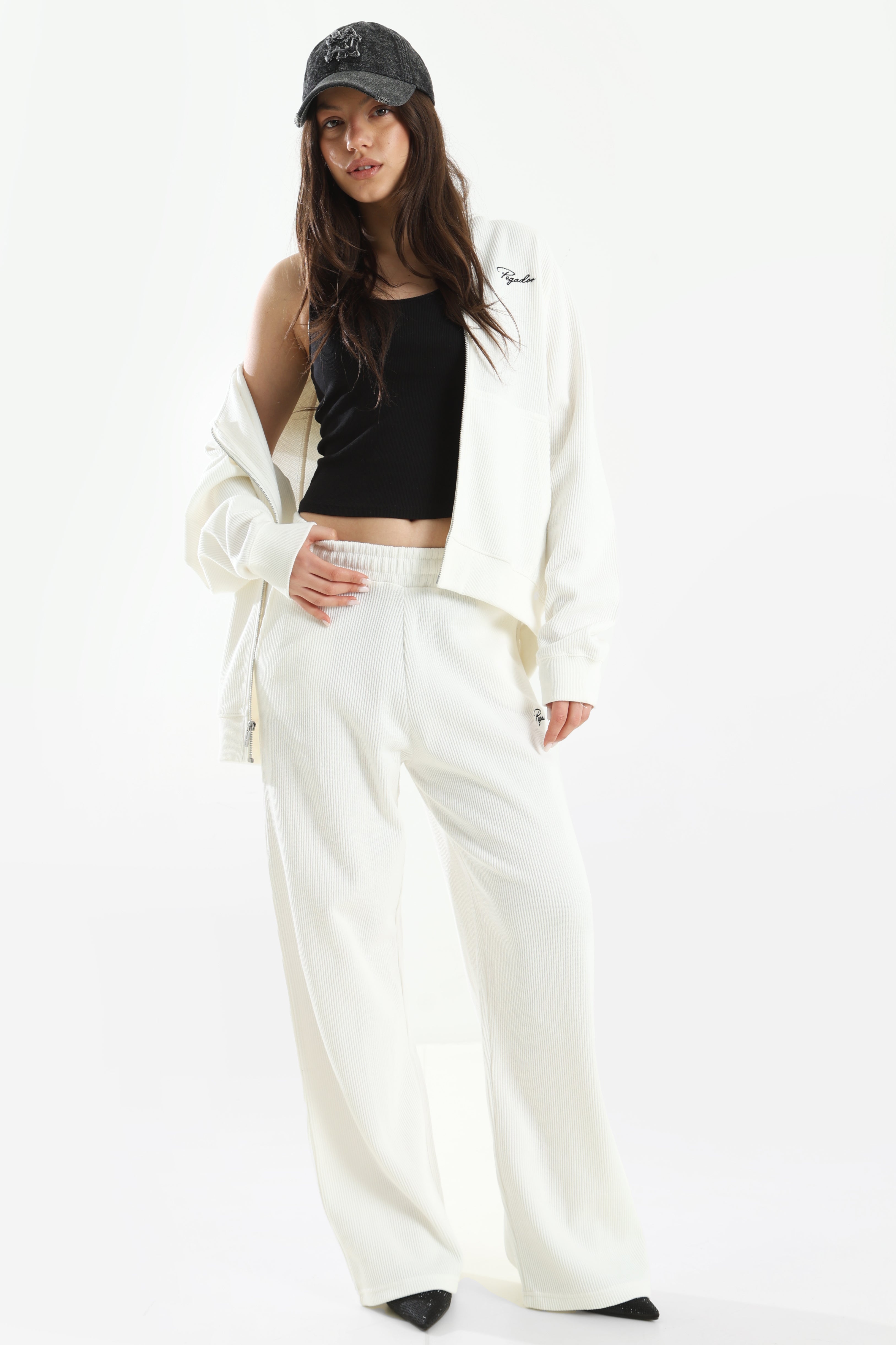 Veste d'entraînement structurée - Washed Warm White