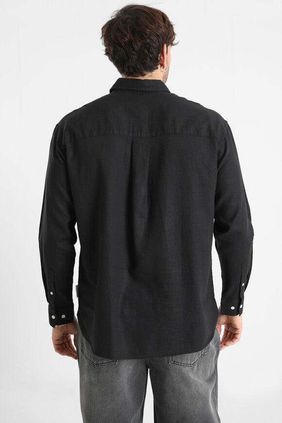 JORPAROS Leinenhemd - Black