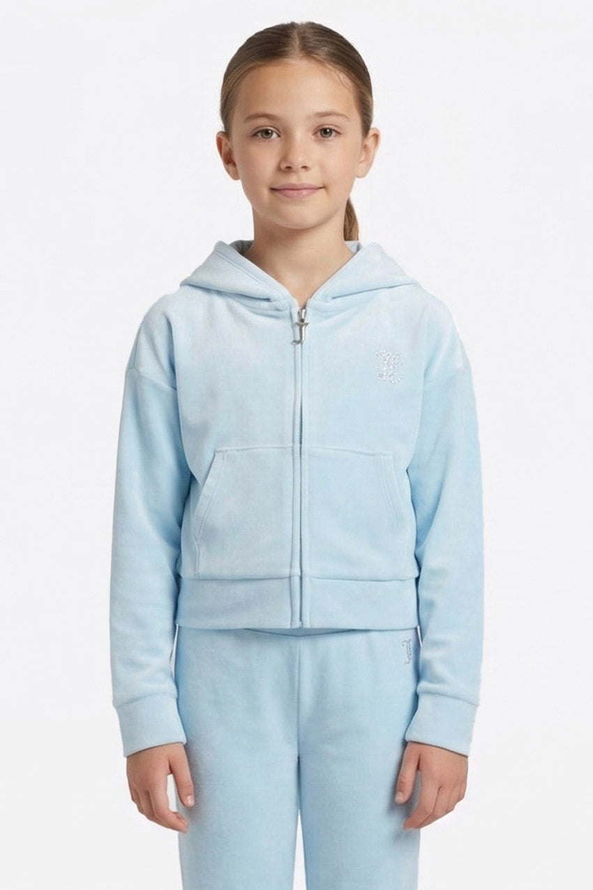 Samt Crop Jacke - Nantucket Breeze