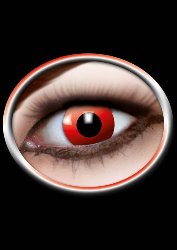 Lentilles de couleur - Rouge Devil
