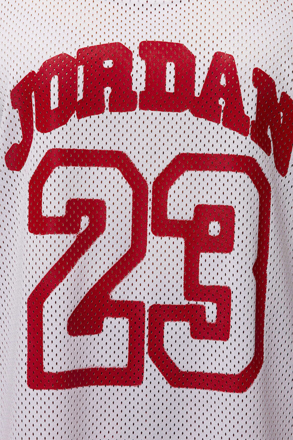 Oversize mesh top - White