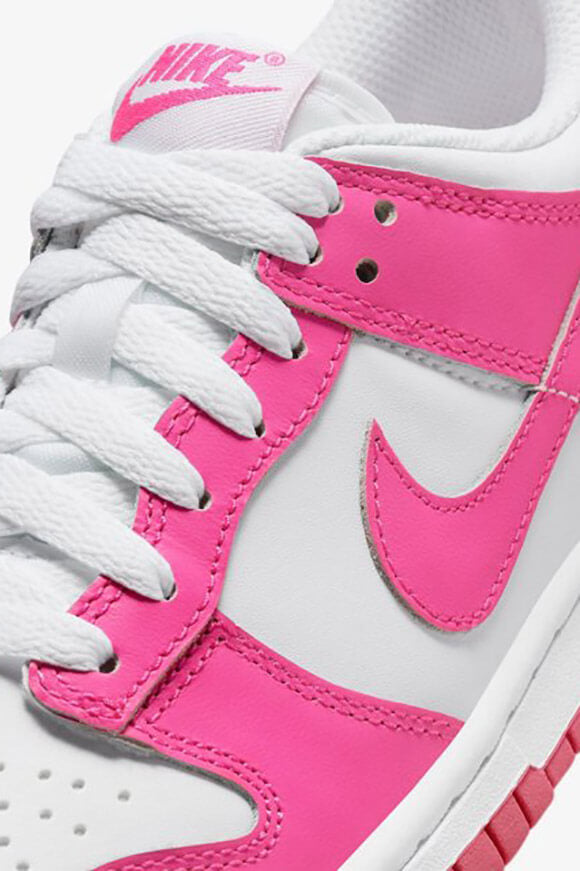 Dunk sneakers - White + Laser Fuchsia