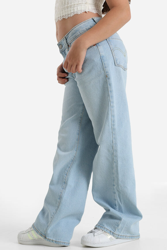 Wide Leg Jeans - Light Blue Denim