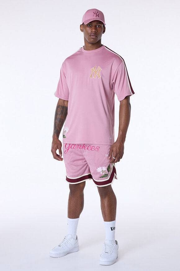 Maglietta oversize floreale MLB - Old Rose