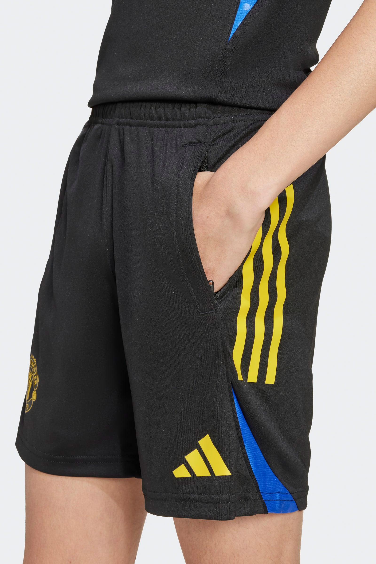 Short d'entraînement Manchester United - Black + Tribe Yellow