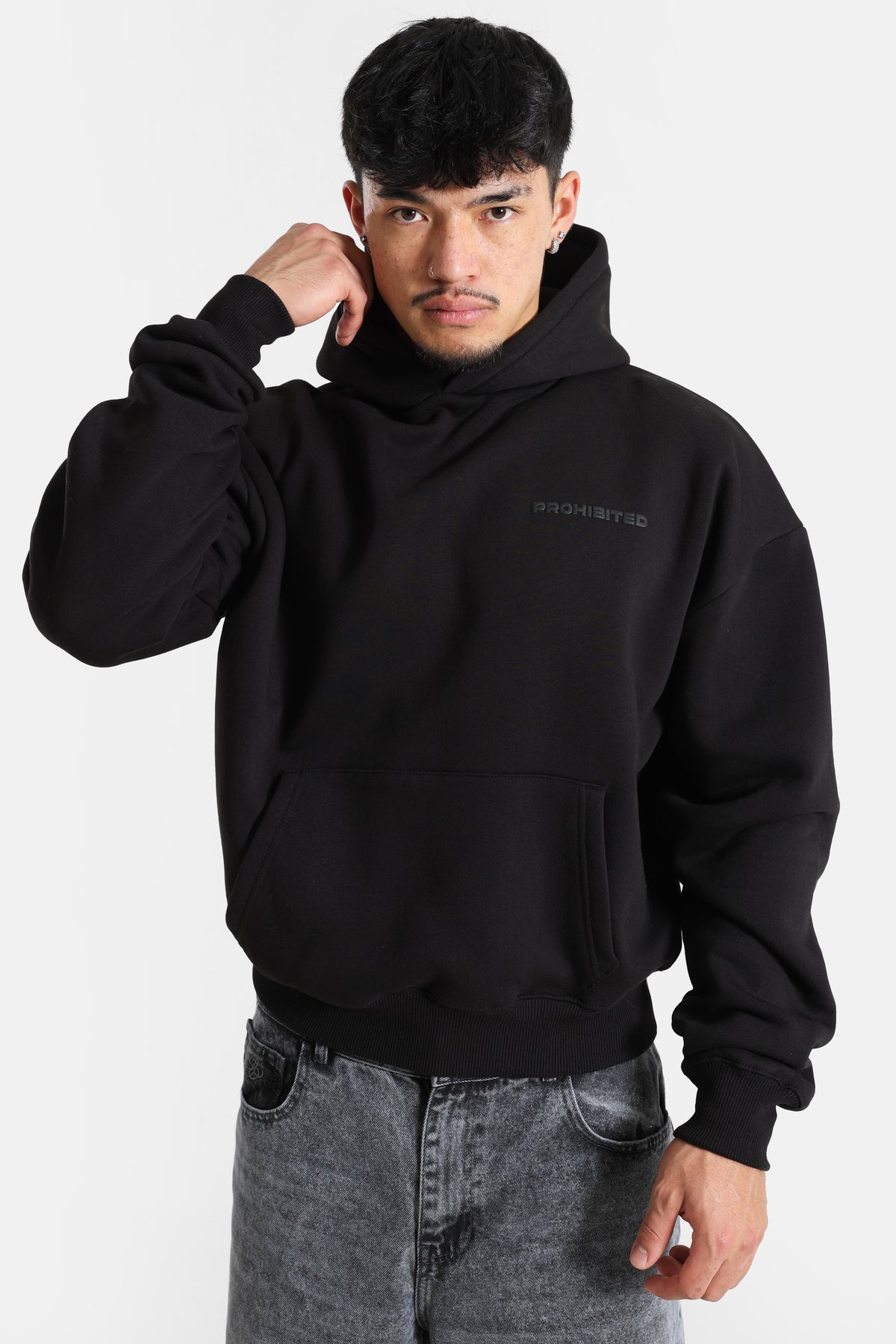 10119 Kapuzensweatshirt - Black