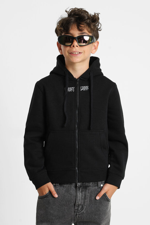 Sweat zippé à capuchon - Noir