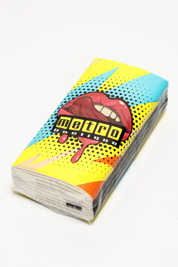 Mouchoir - jaune + multicolore