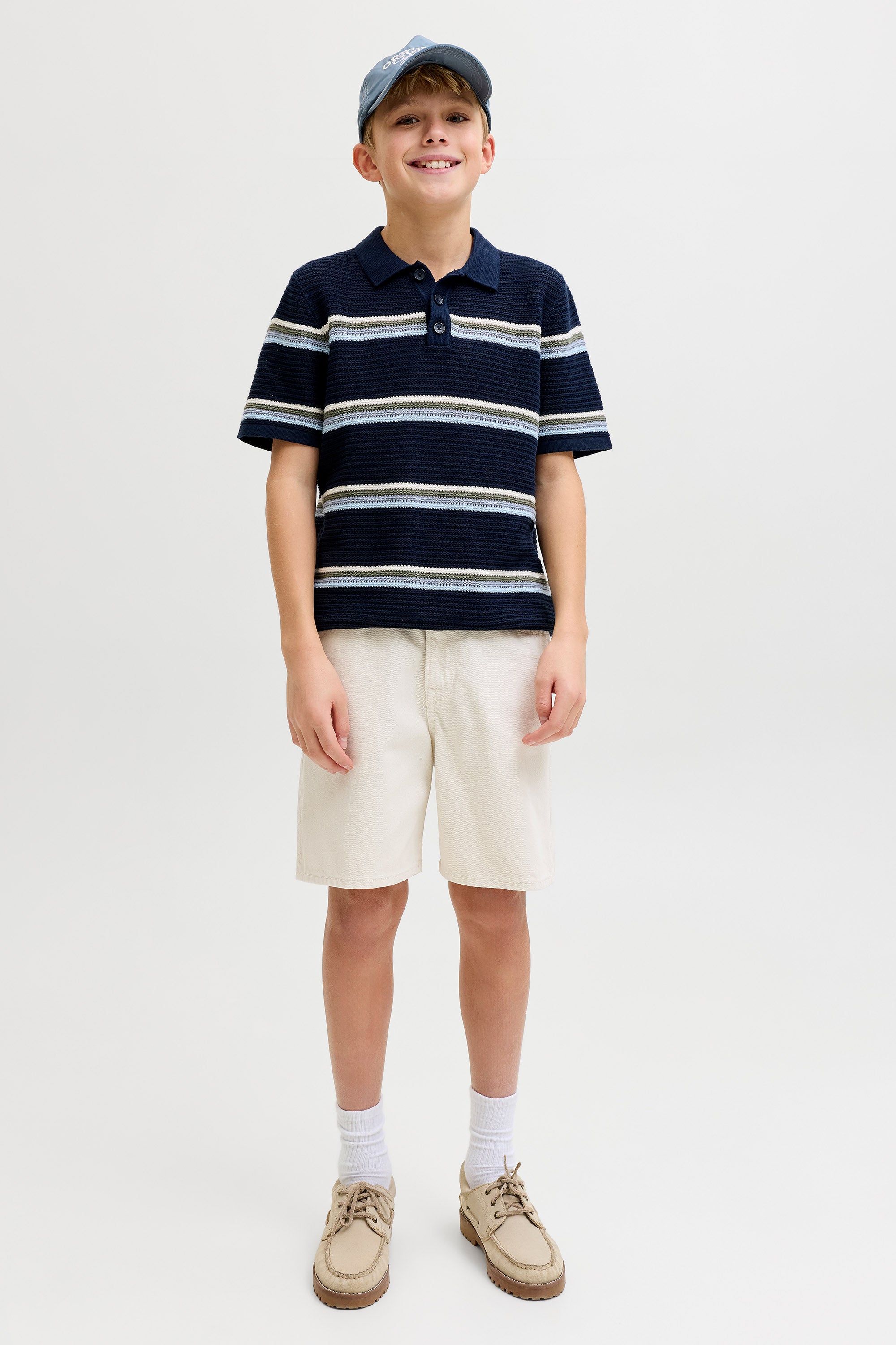 JJITONY short en jean loose fit - Cloud Dancer