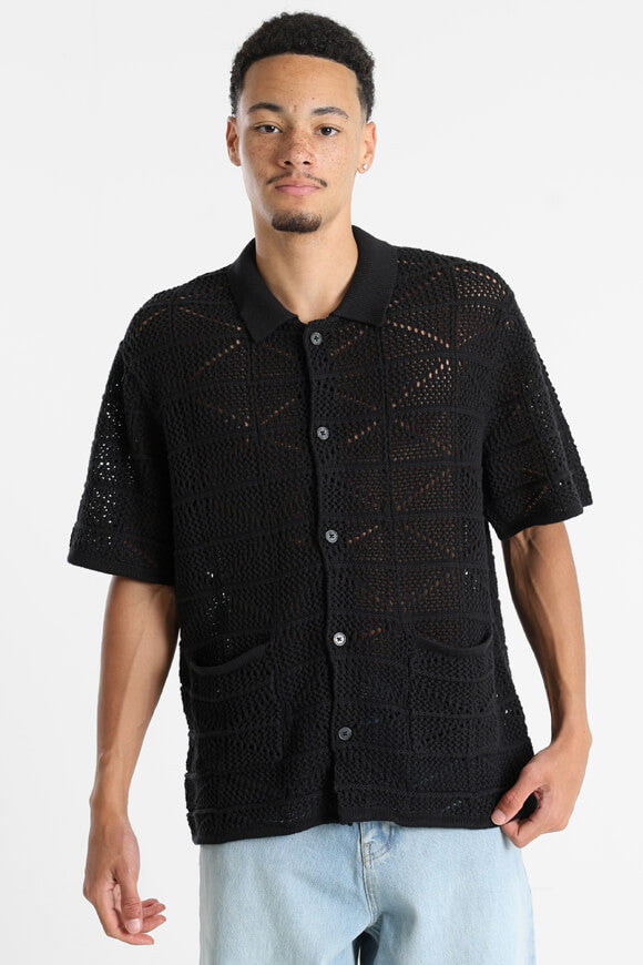 JORRETIRO chemise en crochet - Black