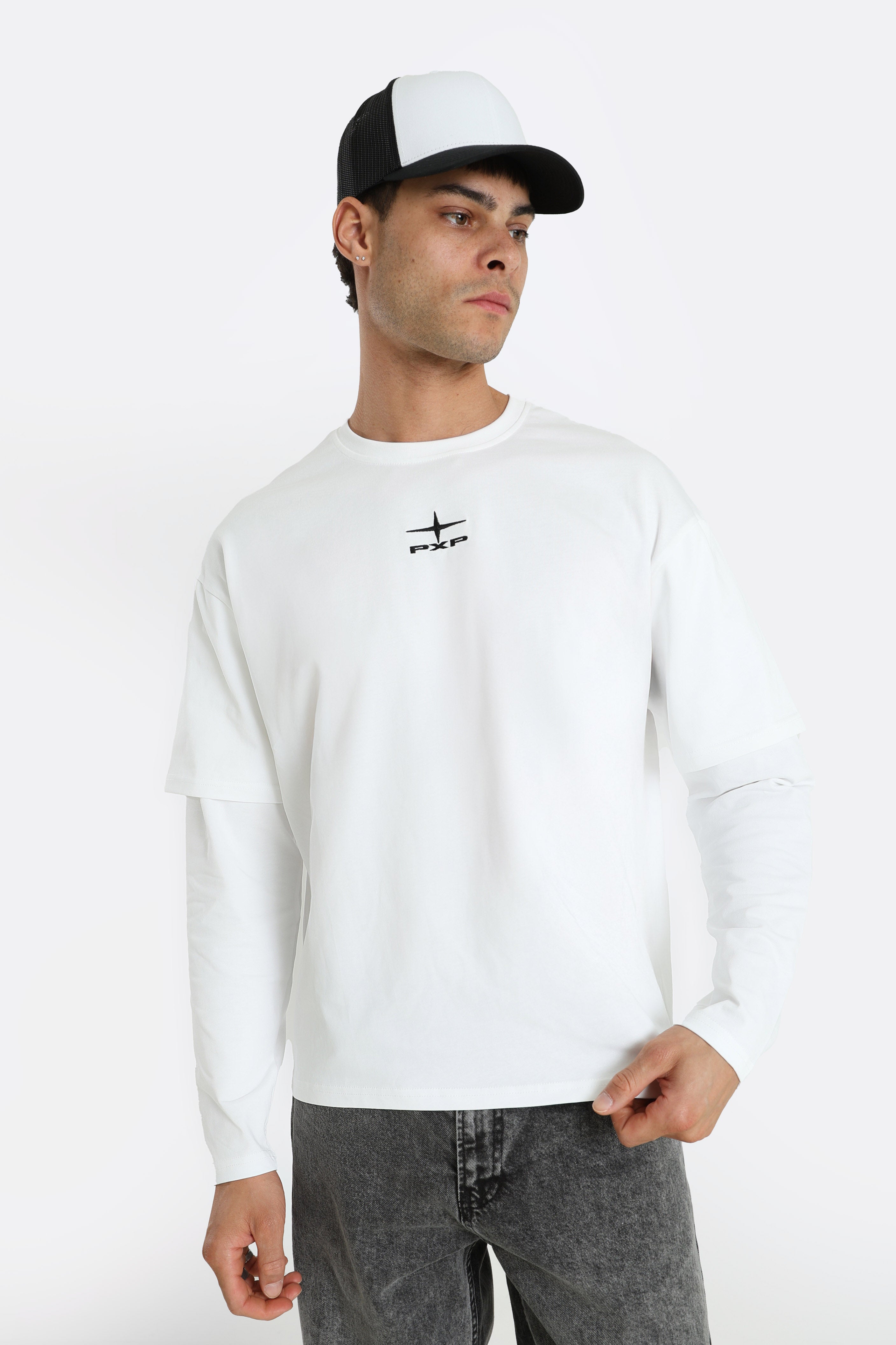 Shirt manches longues - White