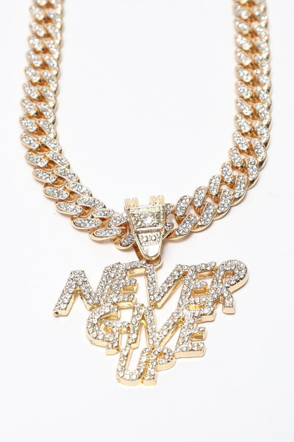 Panzerkette mit Strass - Gold
