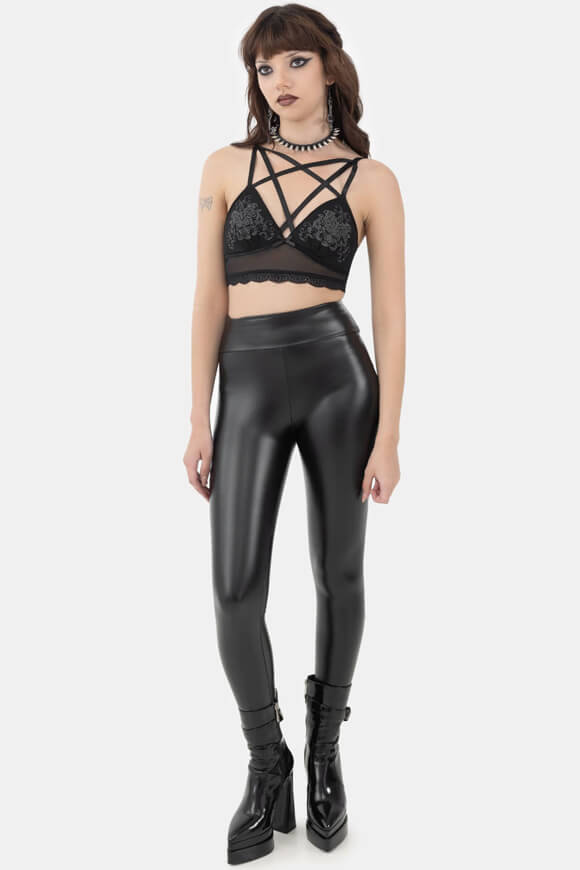Fiend Mesh-Bralette - Black