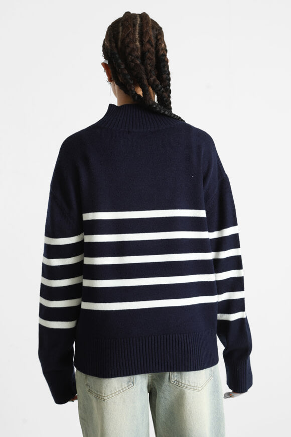 Pull ample en tricot - Navy