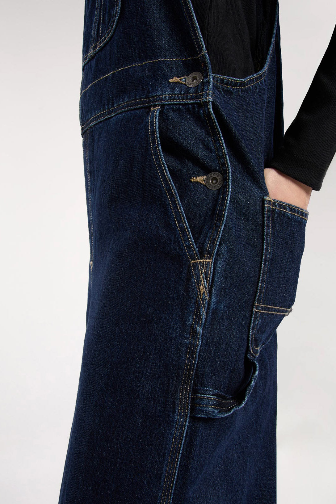 Jeans Latzhose - Dark Indigo