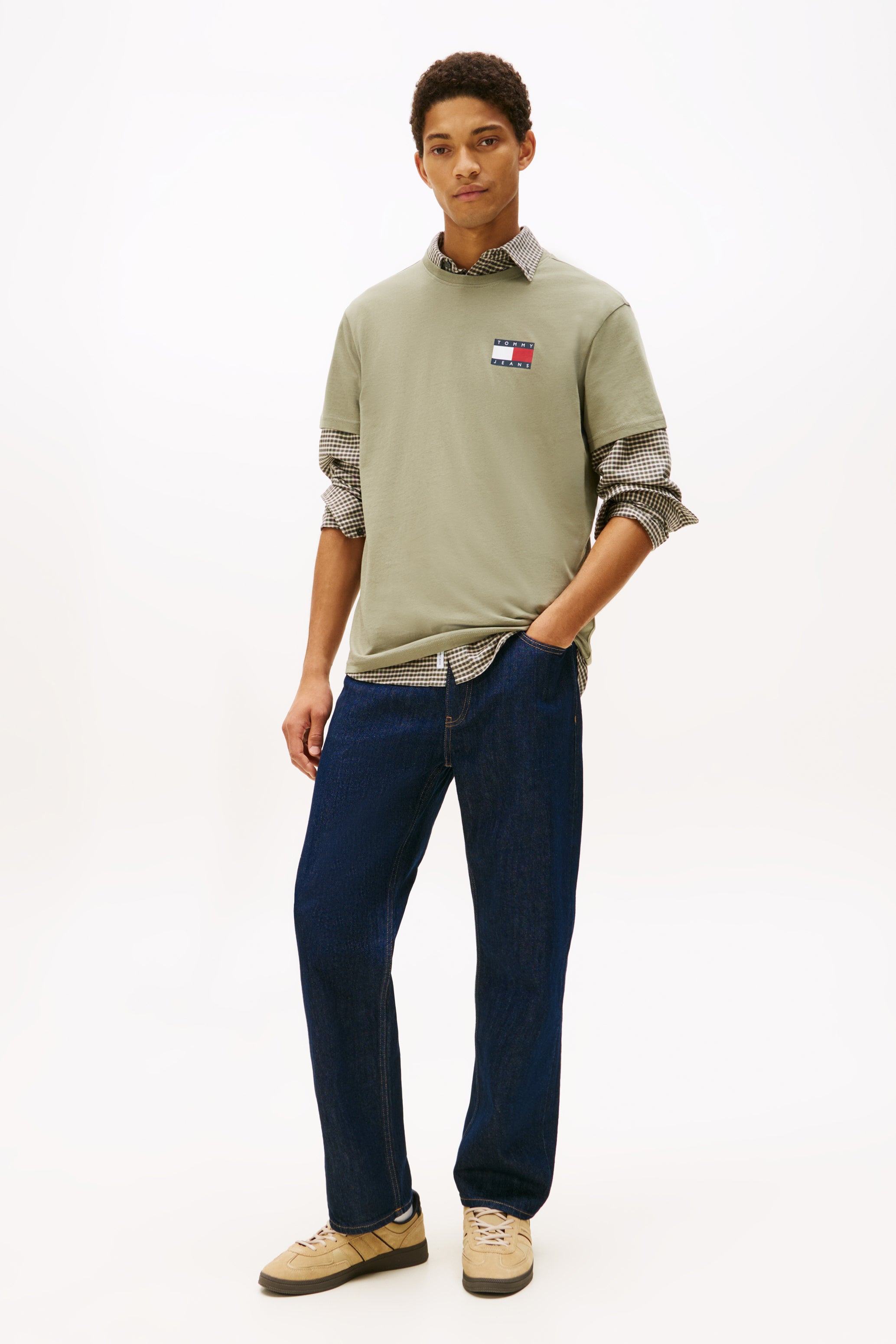 Essential Flag t-shirt - Utility Sage