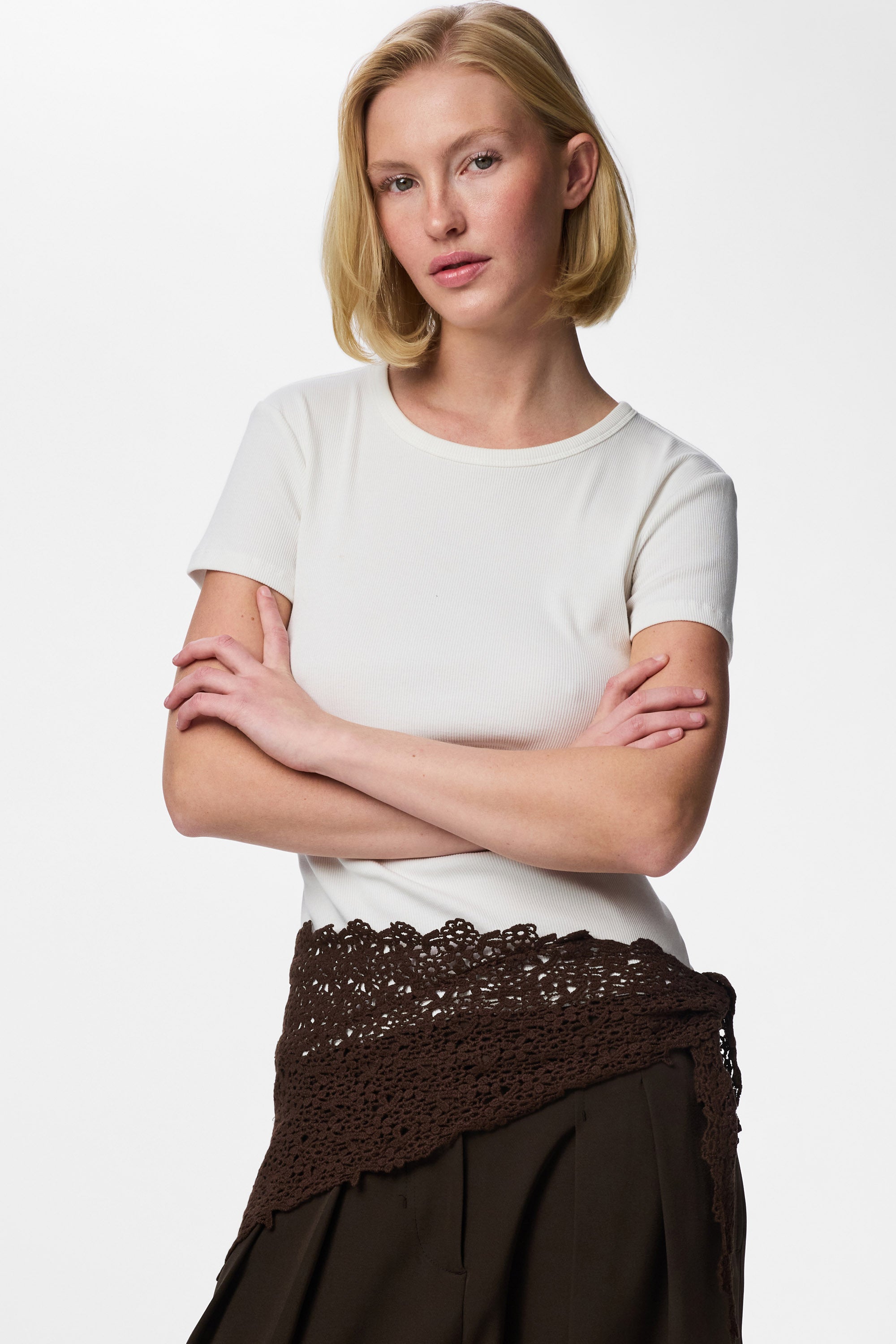 PCKASMIN Häkeltuch / Foulard - Deep Mahogany