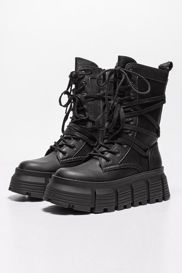 Ava Plateau Winterstiefelette - Black